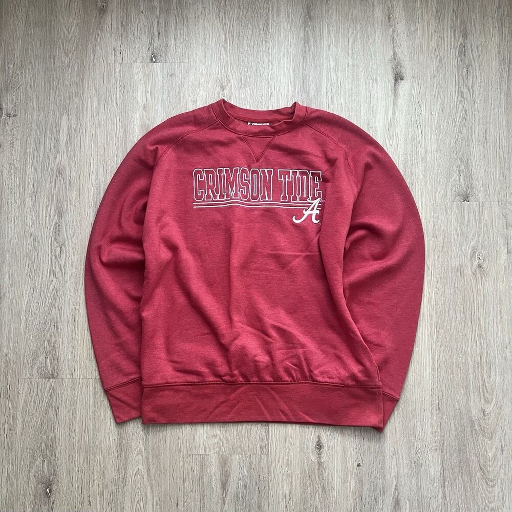 Vintage Alabama Crimson Tide Sweatshirt Mens Large Red NCAA Football Champion